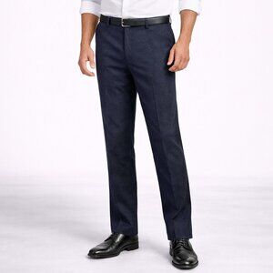 Saks Fifth Avenue Men’s Navy Pure Wool Dress Pants - Size 35 x 32